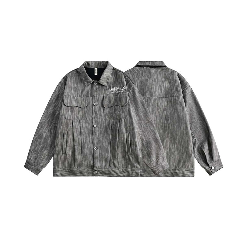 Unisex Jacket Fall Velvet Flower Retro Leather Coat Women's Clothing