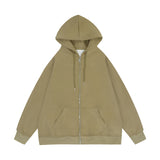 Men Hoodie Spring and Autumn Hooded Cardigan Sweater Zipper Jacket Casual Hoodie