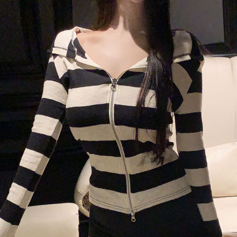 Women Long Sleeve Shirt Tup Cardigan Jacket Long-Sleeved Leisure