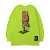 Men Long Sleeve Shirt Men's and Women's Loose Sleeves T-shirt High Street Ins Retro Hip Hop