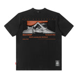 Men T Shirt Cartoon Printed Short-Sleeved T-shirt Men and Women Street Cotton Casual