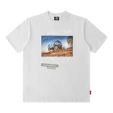 Men T Shirt West Coast T-shirt Letter Print Short-Sleeve Male Loose