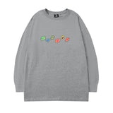 Men Long Sleeve Shirt Long Sleeve T-shirt Men and Women Couple Hip-Hop Street round Neck