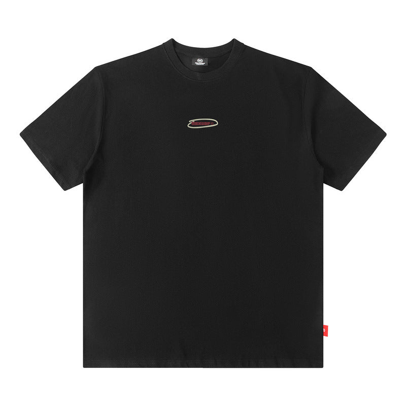 Men T Shirt Loose T-shirt Trendy Printed Short Sleeve Men's Summer