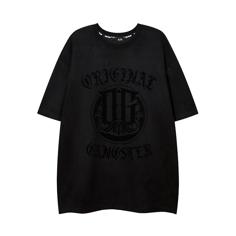 Men T Shirt Fashion Brand Printing Casual Short Sleeve T-shirt Men and Women College Style Vintage