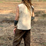 Men T Shirt Loose Outdoor Vest Men's Casual