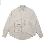 Men Long Sleeved T Shirt Functional Workwear Shirt Men's Three-Dimensional Design Long Sleeve Shirt Outer Wear Ins