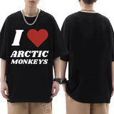 Arctic Monkeys Tour Graphic T Shirts Men's Hip Hop Retro