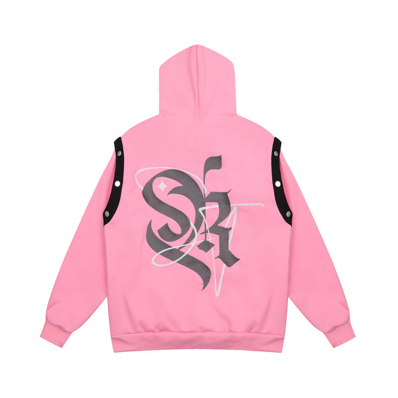 Men Hoodie Letter Printed Hoodie Men Loose Hoodie