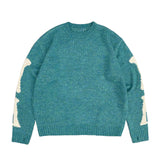 Kapital Sweater Vintage Pingtian Hehong round Neck Loose Bone Skeleton Knit Casual Sweater