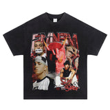 Detroit Eminem Hoodie Vintage Hip Hop EMINEM Printed Loose T-Shirt