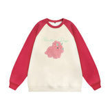 Men Hoodie Autumn and Winter round Neck Sweater Men's Flocking Embroidery Pullover