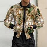 Graffiti Bomber Jacket Men's Autumn and Winter Jacket Men's Jacket