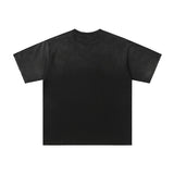 Men's t-shirt with rhinestone print, 100% cotton print