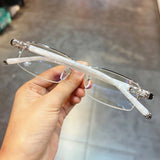 CHH Chrome Hearts Glasses Myopia Half Frame Glasses Frame Titanium Frame Business Style