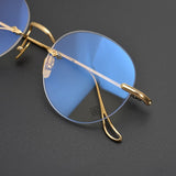 CHH Chrome Hearts Glasses Ultra Light Frameless Pure Titanium Simple Myopia Glasses Frame