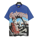 Godspeed men's youth t-shirt - short sleeve, washed print, 100% cotton, american retro style