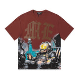 Mixed emotion men's t-shirt - rhinestone print, 100% cotton, american style