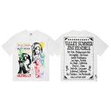 Vally men's short-sleeve t-shirt - washed, streetwear print, european & american style