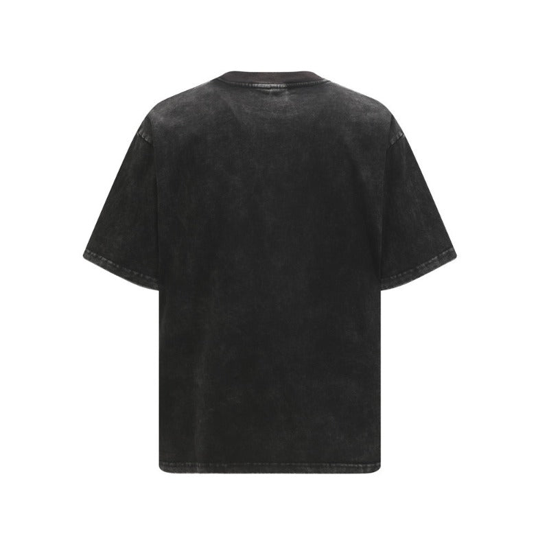 Valleyt-shirt men's american retro dark printing g pure cotton