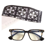 CHH Chrome Hearts Glasses Exquisite Luxury Square Polished Textured Myopia Glasses Frame