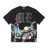 Mixed emotion men's t-shirt - rhinestone print, 100% cotton, american style