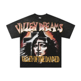 Men's t-shirt with rhinestone print, 100% cotton print