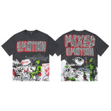 Men's t-shirt with rhinestone print, 100% cotton, american vintage style