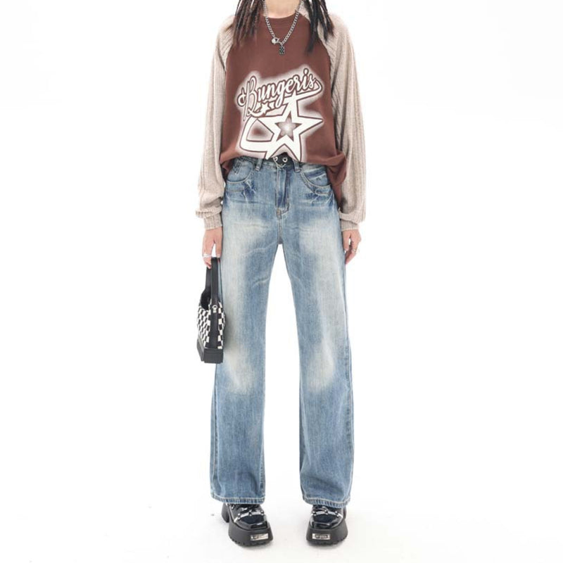 Unisex Pants Autumn Autumn Straight Jeans