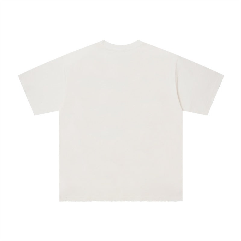Duaa washed cotton t-shirt g american retroprinting