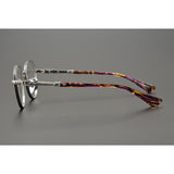 CHH Chrome Hearts Glasses cross engraved vintage round frame glasses pure titanium frame