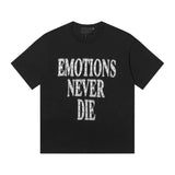Men's t-shirt with rhinestone print, 100% cotton, american vintage style