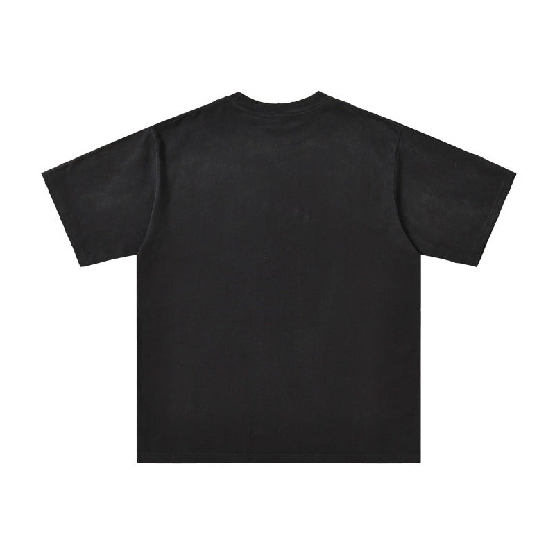 Men's t-shirt with rhinestone print, 100% cotton print