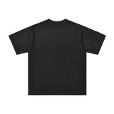 Men's t-shirt with rhinestone print, 100% cotton print