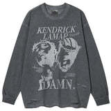 Kendrick Lamar T Shirts Kendrick Lamar Vintage Washing Old Wrecking Blockbuster Trend
