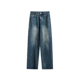 Unisex Jeans Retro Men's and Women's Loose Straight