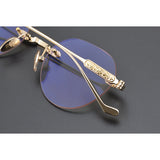 CHH Chrome Hearts Glasses Frameless Pure Titanium Glasses Frame Personalized Business