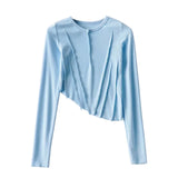 Women T-Shirt Spring Design Short Women's Long-Sleeved T-shirt