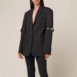 Frankie Shop Hourglass Blazer Western Style Small Suit Jacket
