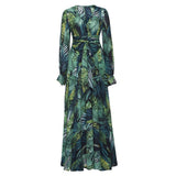 Jungle Print Maxi Dress Spring Summer Women's Wear Dress Maxi Dress