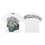 Men's t-shirt with rhinestone print, 100% cotton, american vintage style