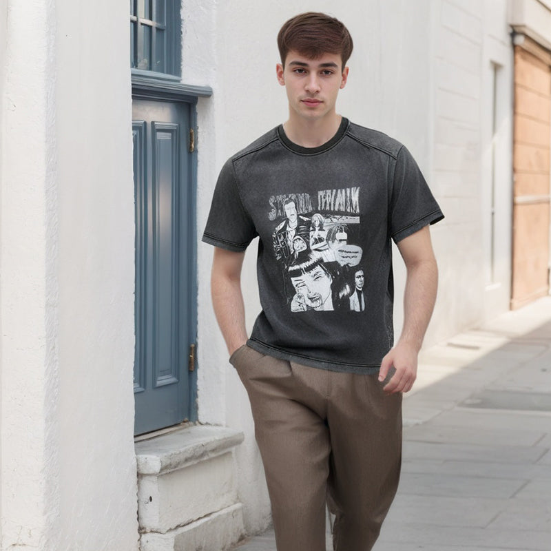 Men's T-shirt Short-Sleeved T-shirt Men's and Women's Loose