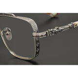 CHH Chrome Hearts Glasses Versatile pure titanium square frame sunglasses frame large face myopia glasses frame