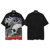 Godspeed men's short-sleeve t-shirt - washed print, hotfix rhinestone detail, streetwear style