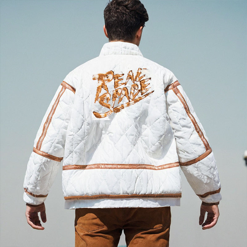 Men Jacket Winter Fleece-lined Thickened