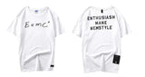 Madness I Miss U Tee Hong Kong Style Fashion Brand Short Sleeve T-shirt Men's Loose round Neck Half Sleeve T-shirt