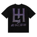 Life hustlers american hot diamond direct injection printing pure cotton t-shirt g