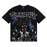 Life hustlers american hot diamond direct injection street printing pure cotton t-shirt g