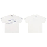 Hip-hop streetwear short sleeve tee - 100% cotton street print