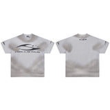 Hip-hop streetwear short sleeve tee - 100% cotton street print